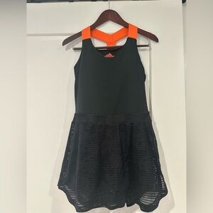 Adidas Black Dress with Orange Highlights
